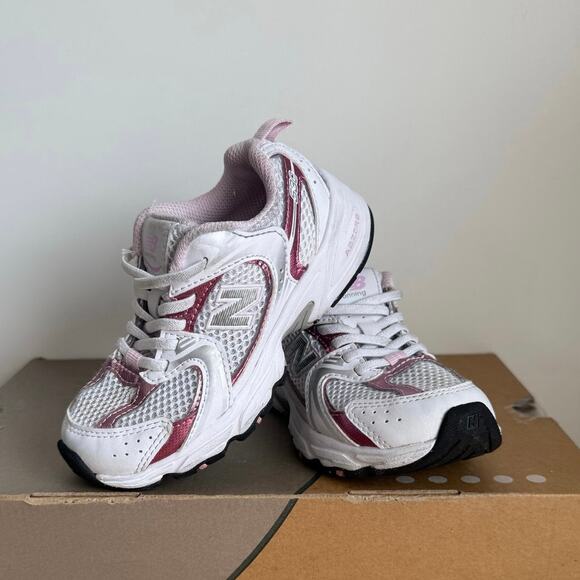 Nike Other - New Balance 530 White/Metallic Pink Toddler Sneakers - SZ 11 C